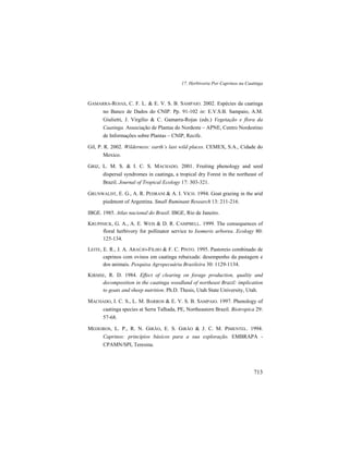 Livro Ecologia e Conservação da Caatinga