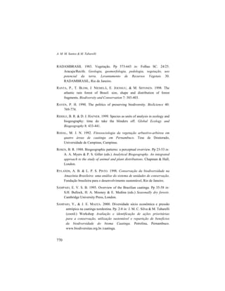 Livro Ecologia e Conservação da Caatinga