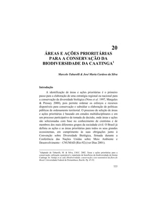 Livro Ecologia e Conservação da Caatinga