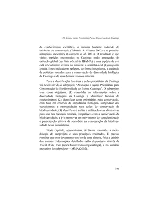 Livro Ecologia e Conservação da Caatinga