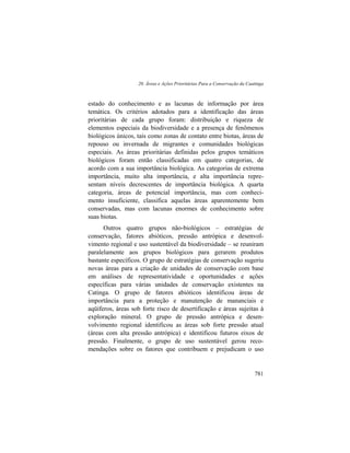 Livro Ecologia e Conservação da Caatinga