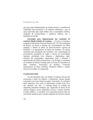 Livro Ecologia e Conservação da Caatinga