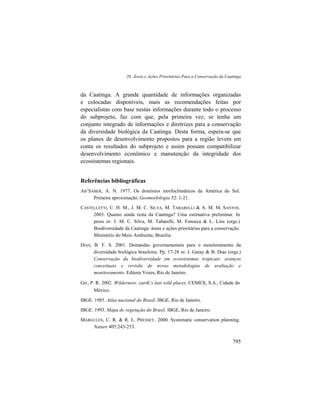 Livro Ecologia e Conservação da Caatinga