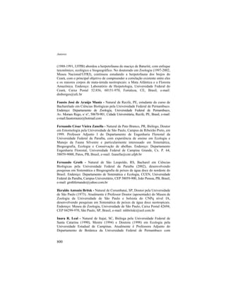 Livro Ecologia e Conservação da Caatinga