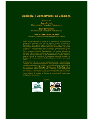 Livro Ecologia e Conservação da Caatinga
