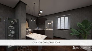 Cucina con penisola
 