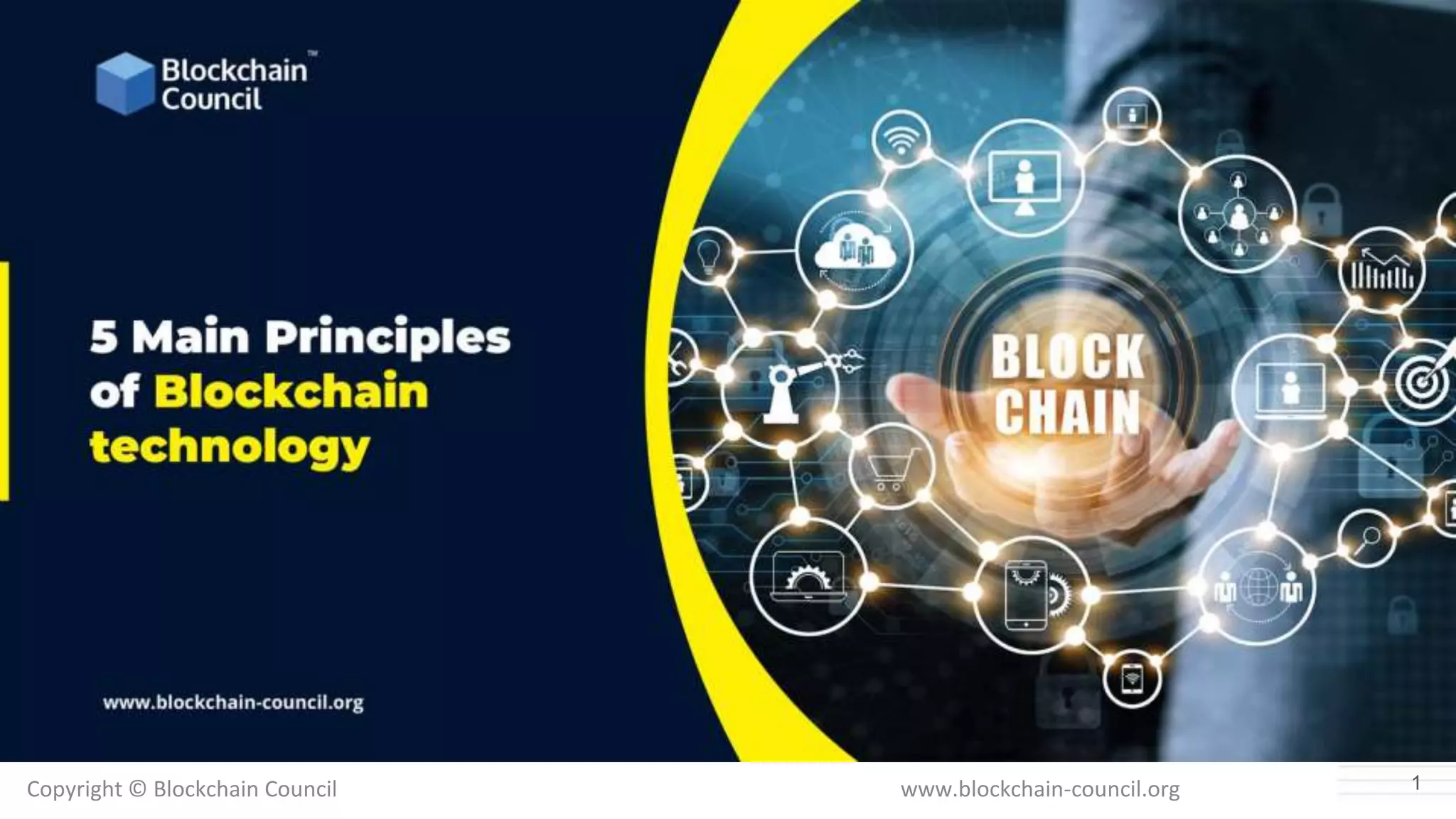 5 main principles of blockchain technology | PPT