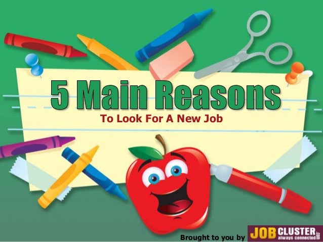 5 Main Reasons To Look For A New Job Reasons To Look For A New Job