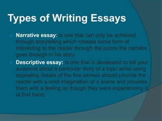 5 types of essays