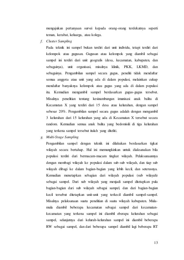 Makalah Penelitian Survei