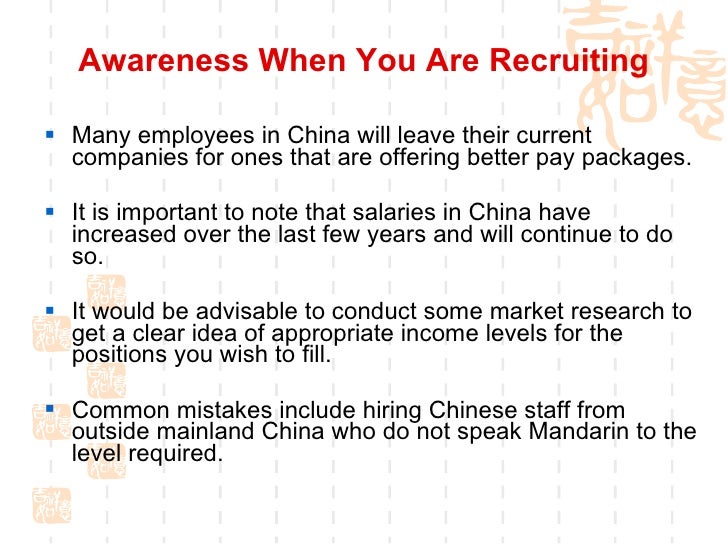 Managing Chinese Workforce Employee Status In China