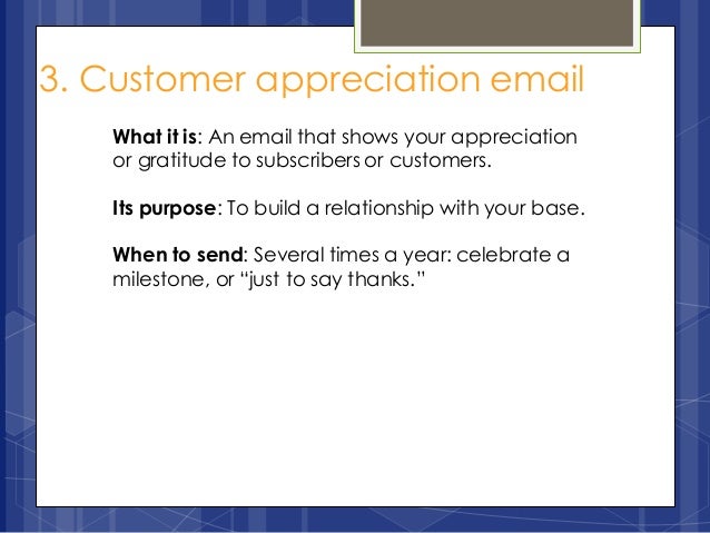 appriciation mails