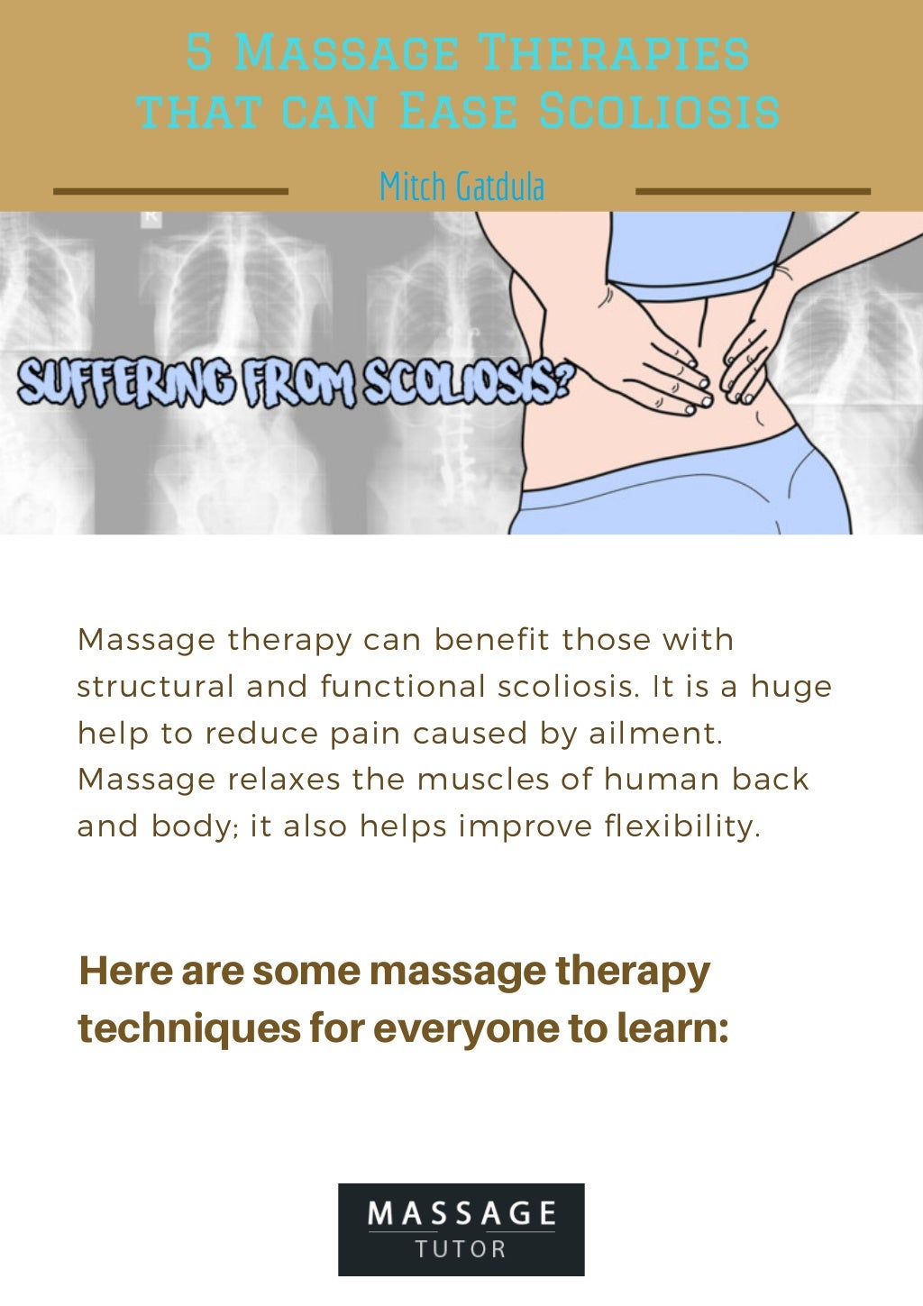 5 massage therapies that can ease scoliosis