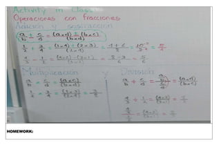 HOMEWORK: