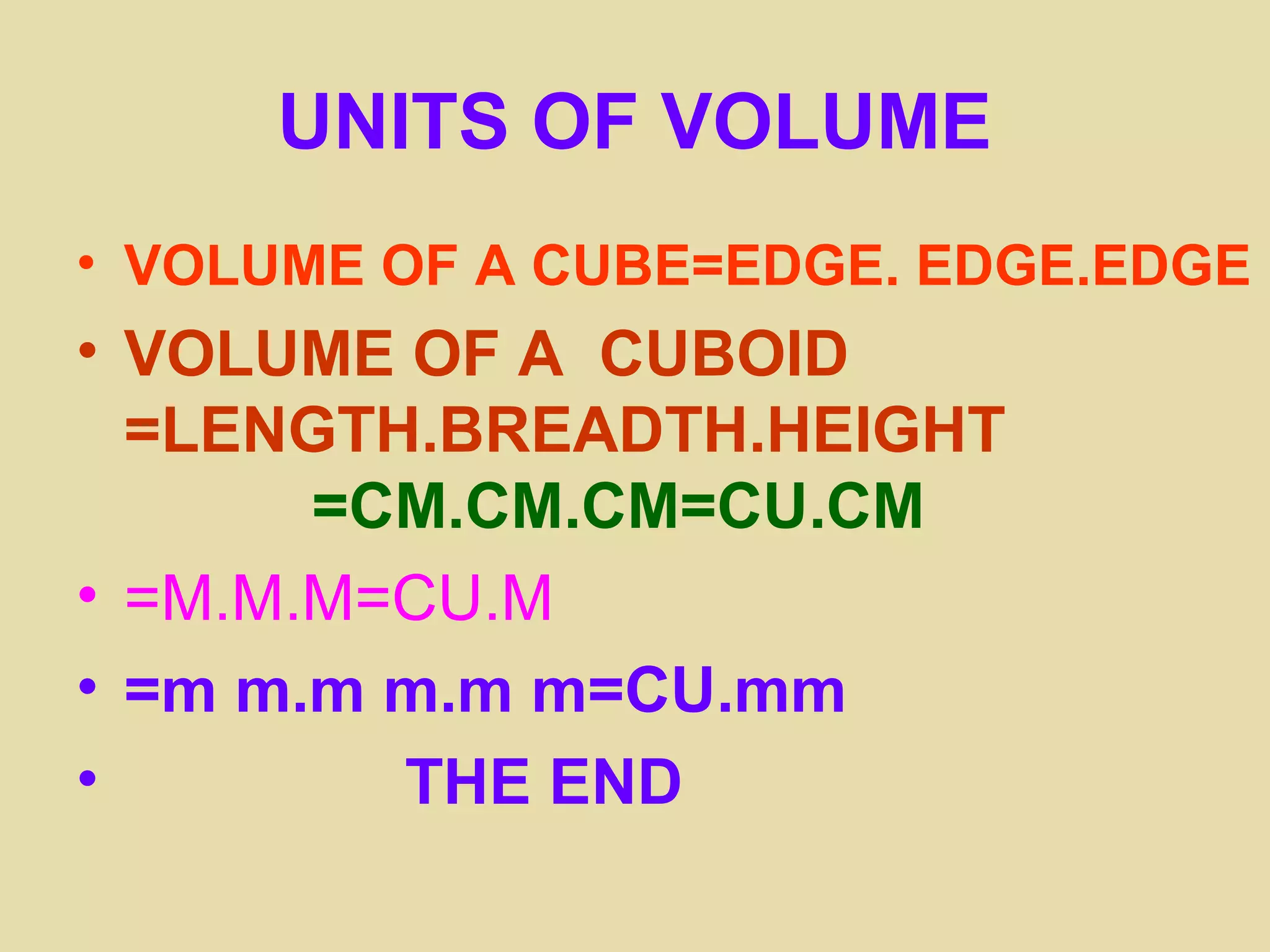class-v-maths-volumes-ppt