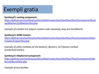PHPUnit assertionsNote: most assertions have a assertNotXXXX() counterpart.