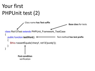 Use tests as a specificationThe automatedtesting continuumIntegration testsUnit testsFunctional tests« Black box »$$$SlowFunctionality« White box »$FastCodeProgrammers are definitelyresponsible for these testsQA is (usually) responsible for these tests
