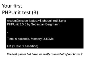PHPUnit and the xUnitfamilyWritten by Sebastian Bergmann