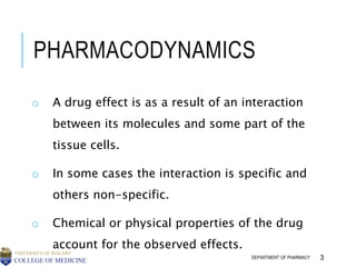 5 mechanisms of drug action | PPT