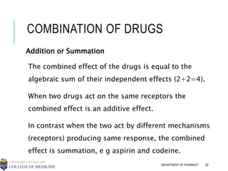 5 mechanisms of drug action | PPT