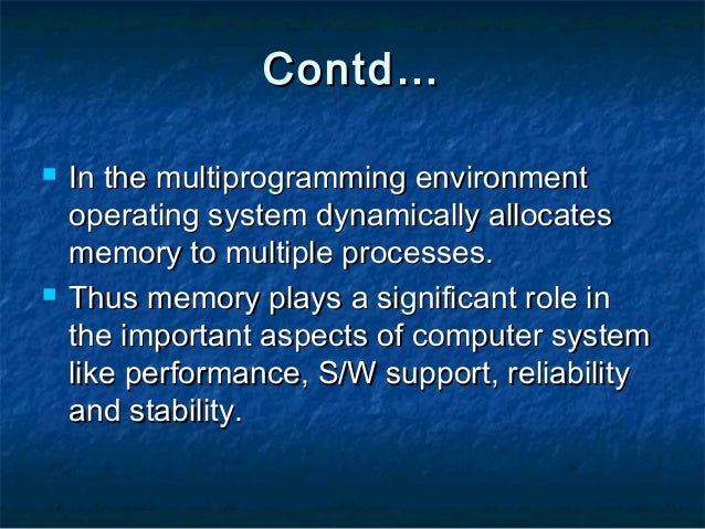 Memory Management in OS