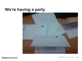 MADRID · NOV 21-22 · 2014 
We’re having a party 
 