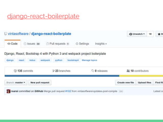 django-react-boilerplate
 