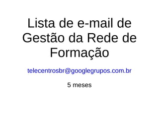 Data: 14 de setembro de 2010 Local: Brasília Sistematização e registro:  https://groups.google.com/group/telecentrosbr/browse_thread/thread/912cbac6f315611a?hl=pt # Objetivos:  discutir proposta e contribuições para Módulo 1; mapear encaminhamentos do processo com tutores; discutir o seminário das iniciativas, mapeamento e ambientes da rede. Decisões: - acordos sobre o Conselho Gestor da Rede de Formação; - acompanhamento da formação de tutores pelo Polo Nacional; - programação do seminário das iniciativas,  a fim de garantir real abertura para colaborações e realização em parceria entre os Polos; - pactuação dos tópicos a serem apresentados no 1o relatório; - construção de página estática, por polo, no site da Rede de Formação, a fim de que cada um se apresente.  1ª Reunião com os Polos  