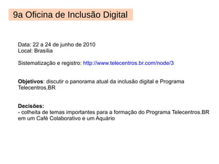 1º Seminário da Rede de Formação 