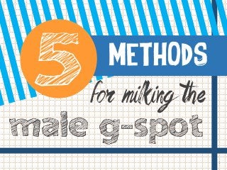 for milking the
METHODS
male g-spot
1
 