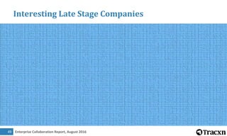 Enterprise Collaboration Report, August 201650
Interesting Late Stage Companies
 