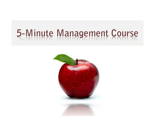 5-Minute Management Course 