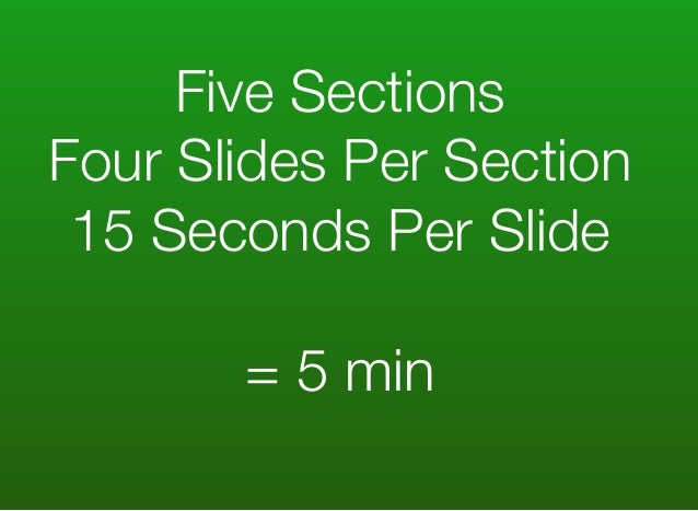 5 minute presentations 5 minute presentation
