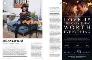 24 d e lta s k y / f e b r u a r y 2 0 1 9
ROUGHOL: What prompted you to
start your business?
BUTLER: What led me to launch
The Lip Bar was my frustration
with the beauty industry—its lack
of diversity, its excessive amounts
of chemicals. I wanted to launch
a company that would be steeped
in inclusivity and in this idea that
“You are enough.” There has always
been this very linear standard of
beauty: “In order to be beautiful,
you need to look like this.” It’s a
very small box, and if you’re not in
that box, then how are you made
to feel? I understood how impact-
MELISSA BUTLER
MelissaButlerwasaWallStreetanalystwhen,in2012,shestartedmaking
lipstick in her Brooklyn kitchen, dye on every countertop as she mixed
vivid reds, blues and purples. Unfulﬁlled in ﬁnance and frustrated with a
beauty industry that didn’t create the products she wanted or represent
women who looked like her, she learned how to make cosmetics by
reading books, networking with chemists and going, as she puts it, to
“YouTube University.” Six years later and with nothing but word-of-mouth
marketing, Butler’s The Lip Bar is a $7 million business, selling its vegan,
cruelty-free and affordable range in Target stores across the United States
and opening its ﬁrst retail space in Detroit. B Y I S A B E L L E ROUG HOL
▶ FOUNDER AND CEO OF THE LIP BAR lnkd.in/melissabutler
5 MINUTES WITH
ful it was, creating this beauty
brand and using these very diverse
models—plus-sized, black, Indian,
trans—for someone who was in
that underserved community and
was never looked at as beautiful.
And you left a lucrative career.
A year and a half after I launched
the business, I quit my job to
focus on it full-time. When
you’re straight out of college, you
don’t get roles that have any real
responsibility. You don’t really
know why you’re doing what you’re
doing, you’re just doing. You’re just
there to make money. And chasing
money will never be fulfilling.
You were rejected on Shark Tank.
How did you move on?
They were very cruel; they dis-
missed the idea, they dismissed me
as a businesswoman. I come from
Wall Street—I was ready to talk
about numbers! It taught me resil-
ience and that it would be an injus-
tice to let someone else have power
over my dream. My purpose was
so strong that no amount of public
rejection, failure or fear would stop
me from going after that thing I
was passionate about.
In 2015, you left New York and took
the business to your hometown of
Detroit. What motivated you?
I hadn’t lived in Detroit since high
school. I saw the story changing,
from Detroit as the “city of ruins” to
Detroit as the “comeback city,” and I
wanted to be part of its renaissance.
I wanted to make sure my company
had a footprint in the city I’ve al-
ways loved and that always gave me
such a feeling of pride. We’re Motor
City, we largely built the middle
class of America! I always wanted to
go away, go to college, get a skill set
and bring it back. And to be clear,
the ecosystem of the city provides
that value right back. It’s extremely
supportive.
Isabelle Roughol is senior editor at
large at LinkedIn. Follow Melissa
Butler at lnkd.in/melissabutler.
P H O T O G R A P H B Y N I C K H A G E N
C
M
Y
CM
MY
CY
CMY
K
 