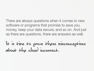 5 Misconceptions About Cloud Computing | PDF