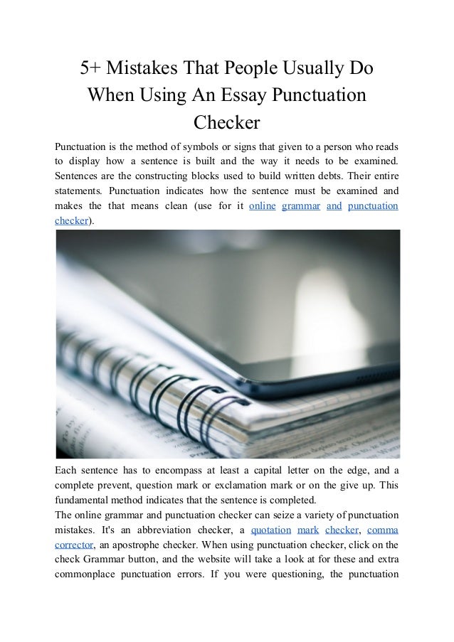 Essay Health Care The Punctuation Mistakes Thesis Generator For Essay also Essays About High School Mistakes That People Usually Do When Using An Essay Punctuation Ch Examples Of Thesis Statements For Essays