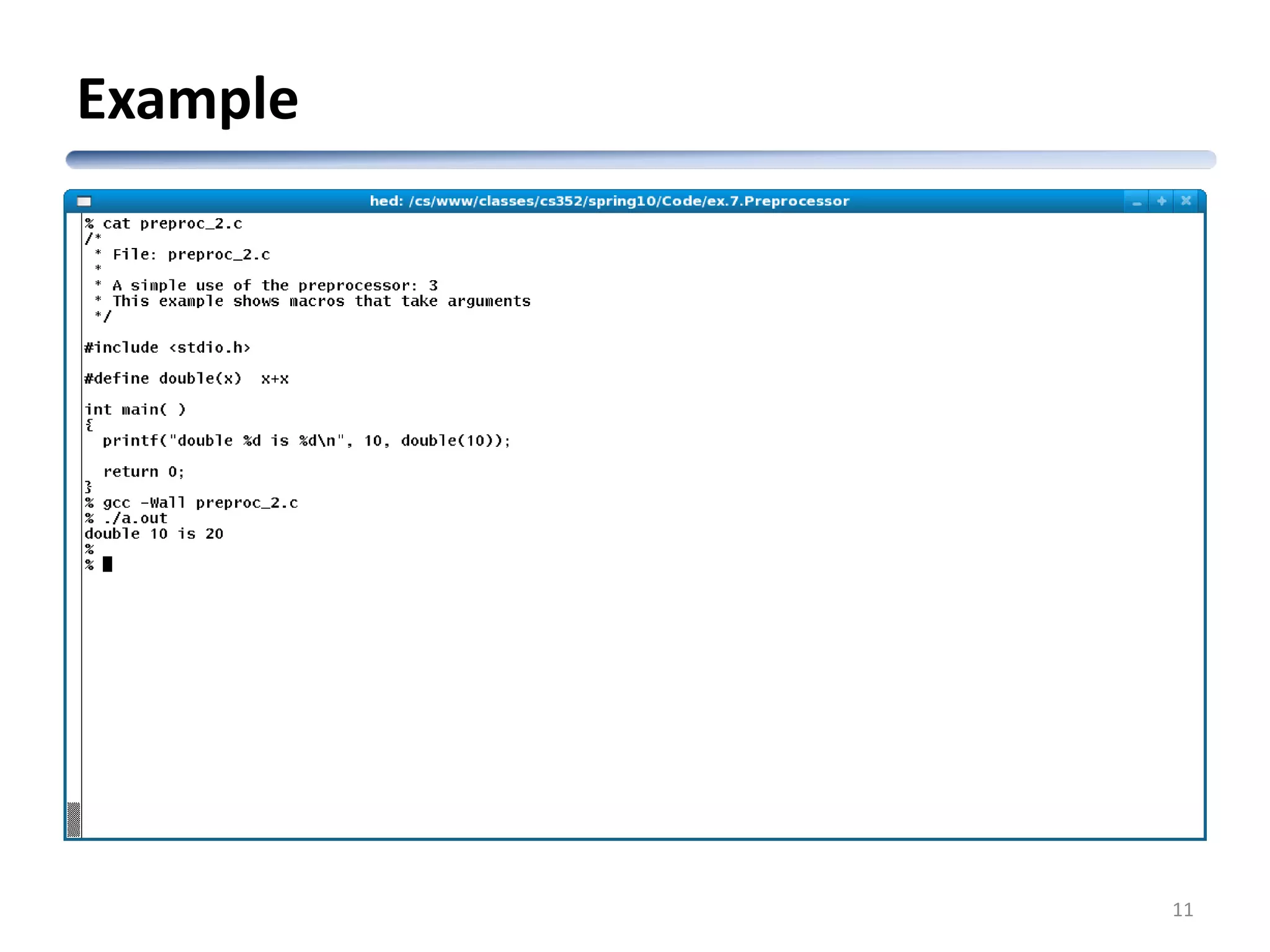 Example 11 