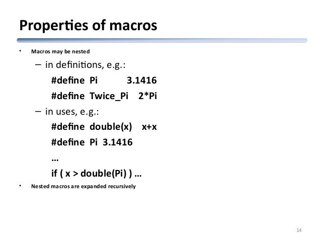 macro definition in c macro definition in c