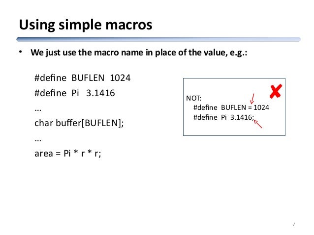 macro definition in c