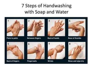 7 Steps of Handwashing with Soap and Water