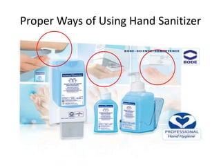 Proper Ways of Using Hand Sanitizerheel of your palmelbow