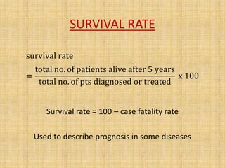 Survival Rates Questionnaire.pdf 5 mortality and morbidity indicators | PPTX