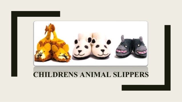 childrens animal slippers