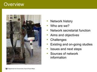Animal health and greenhouse gas emissions intensity network