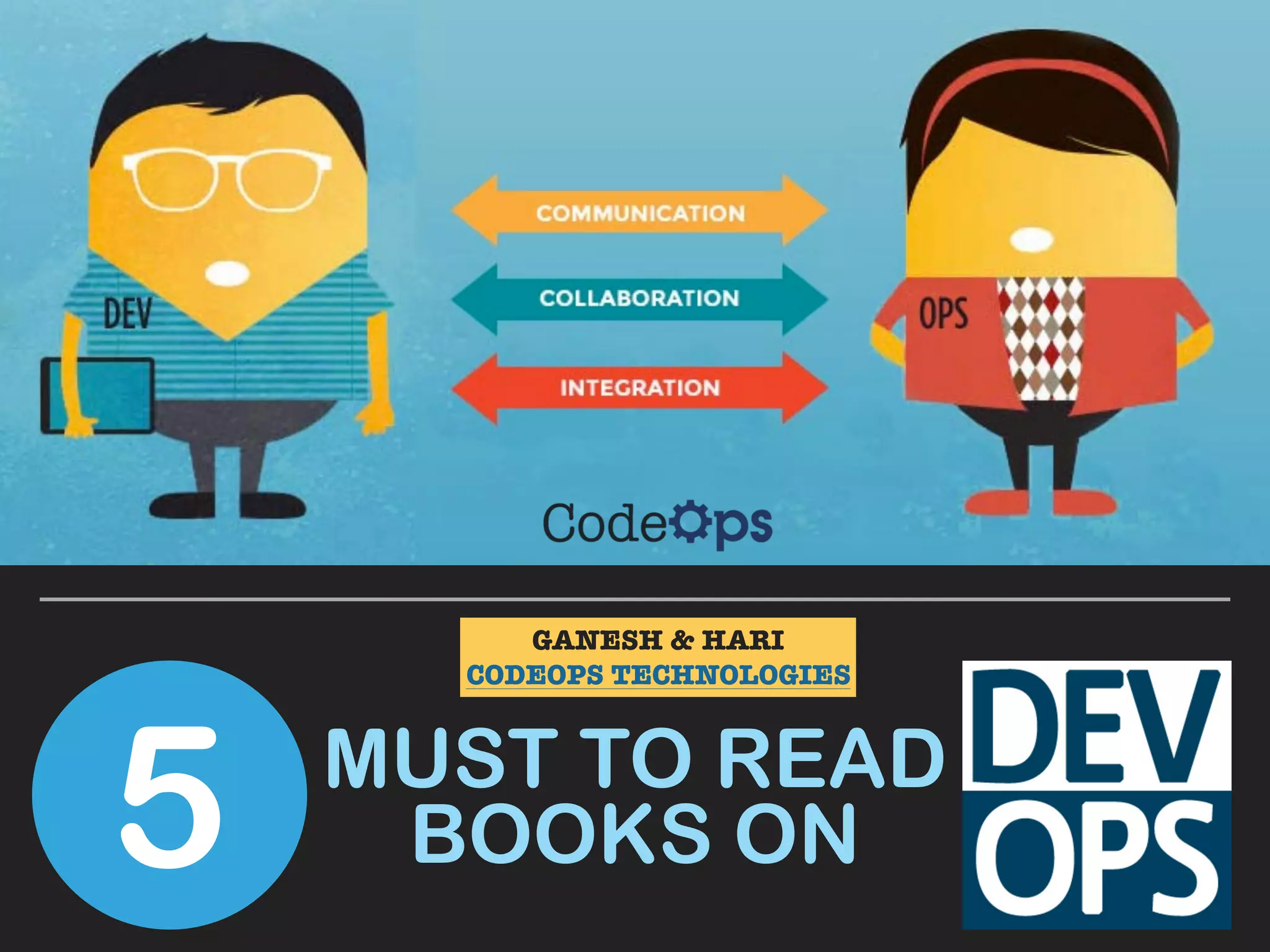 MUST TO READ
BOOKS ON5
GANESH & HARI
CODEOPS TECHNOLOGIES
 