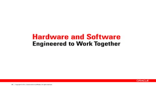 28 Copyright © 2012, Oracle and/or its affiliates. All rights reserved.
 