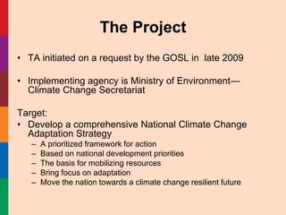 Planning for Climate Change Adaptation, Lessons from Sri Lanka | PDF