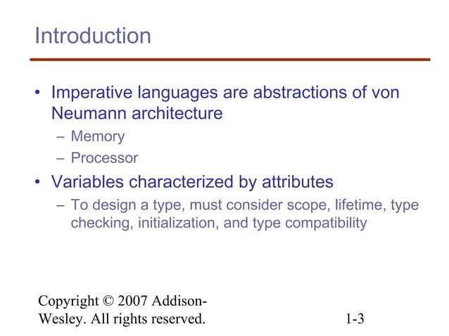 5 Names, bindings,Typechecking and Scopes | PPT