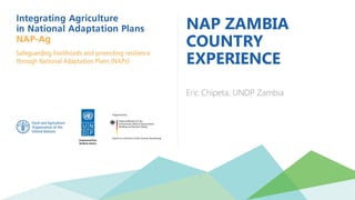 NAP ZAMBIA
COUNTRY
EXPERIENCE
Eric Chipeta, UNDP Zambia
 
