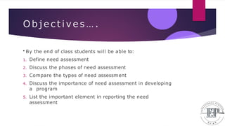 5 Needs assessment . pptx by zain khan kmu bsn | PPTX